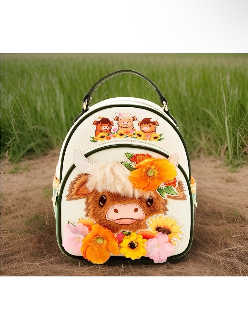 Highland Cow Floral Mini Backpack - BoxLunch Exclusive